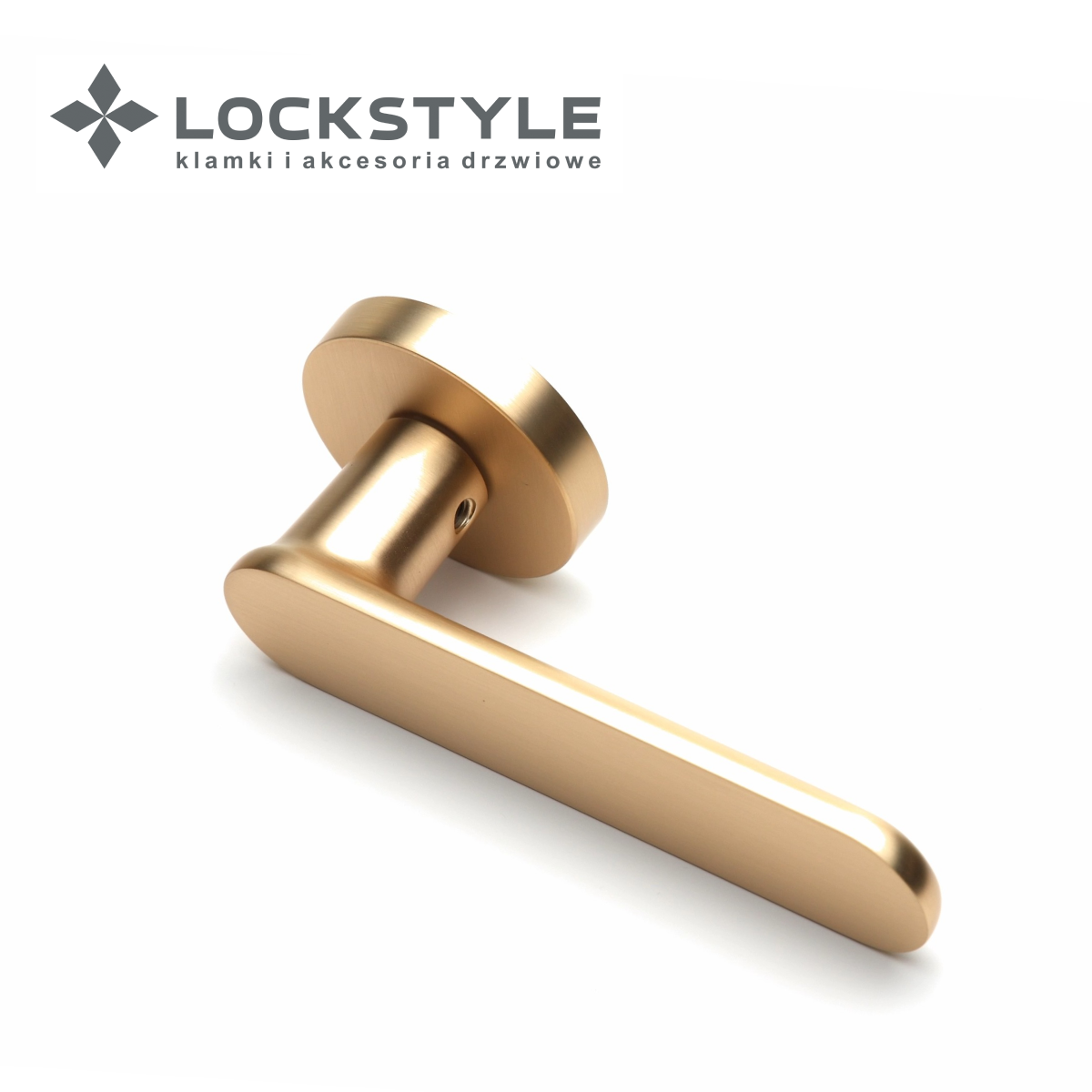 Ручки дверные LOCKSTYLE OVA ZR BB (матовое золото)